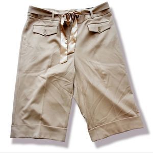 NWT Lane Bryant Long shorts Khaki color, Size 14-no belt